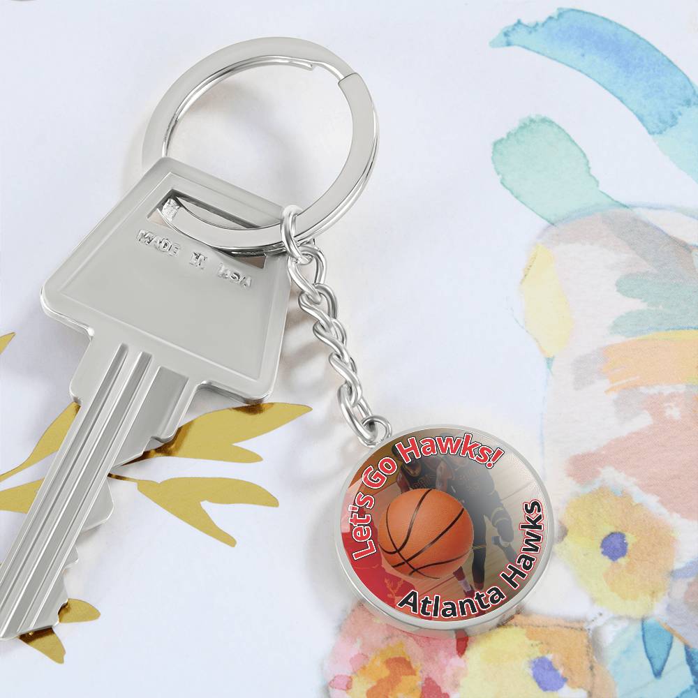 Let's Go Hawks! Keychain