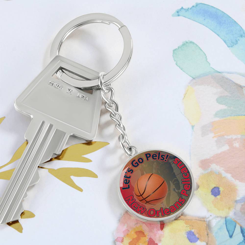 Let's Go Pels! Keychain