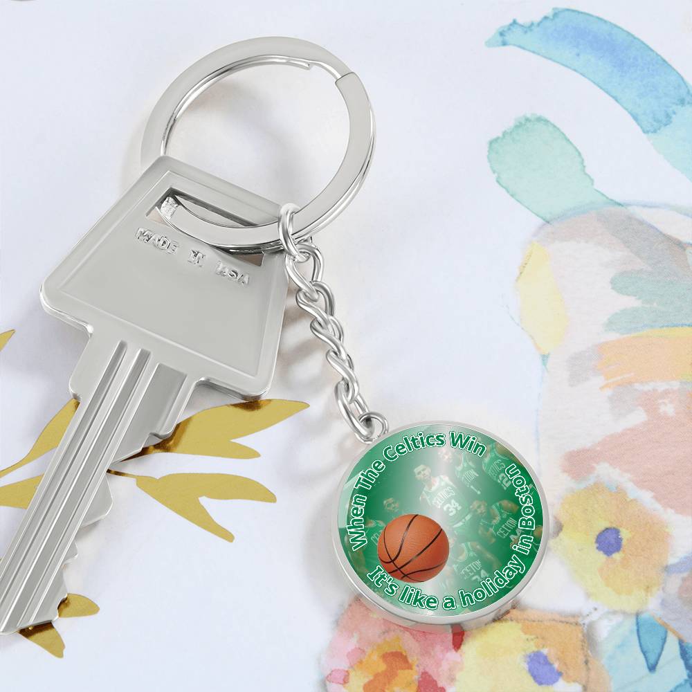 Celtics Keychain Silver