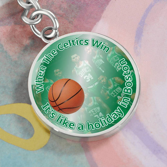 Celtics Keychain Silver