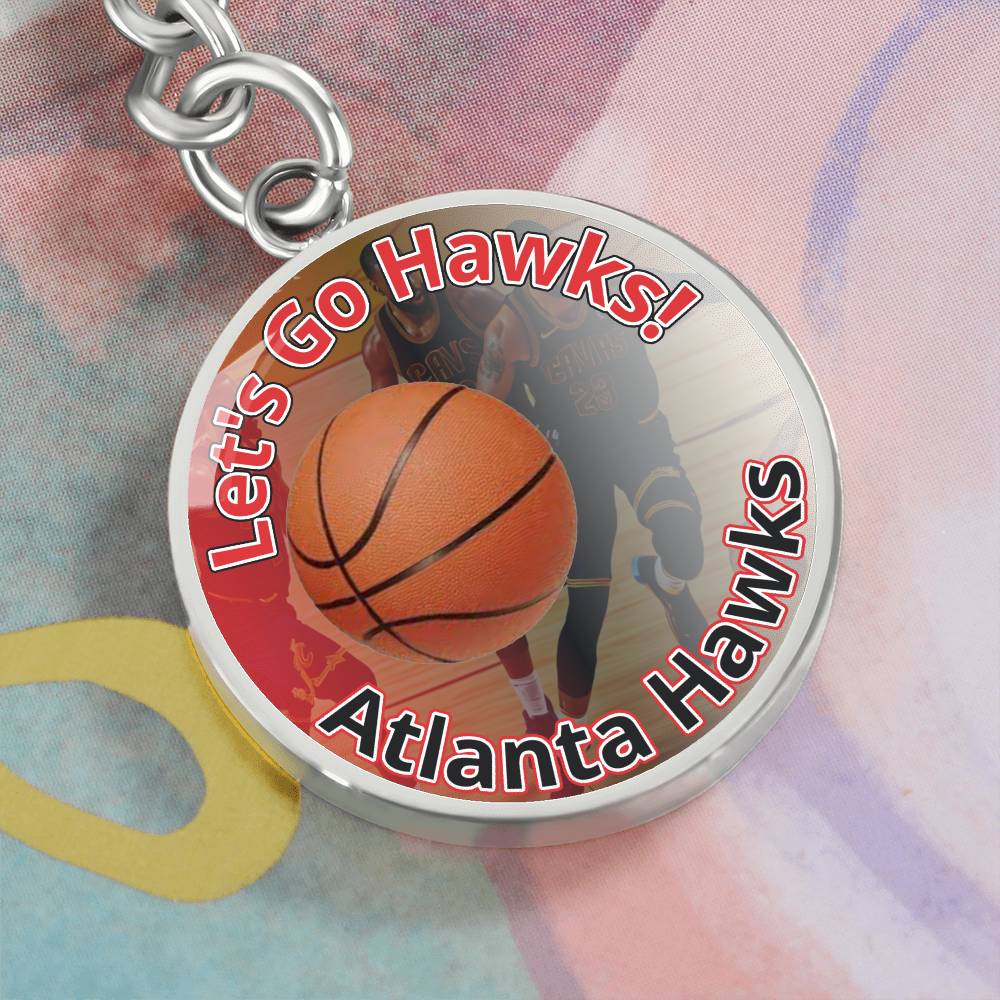 Let's Go Hawks! Keychain