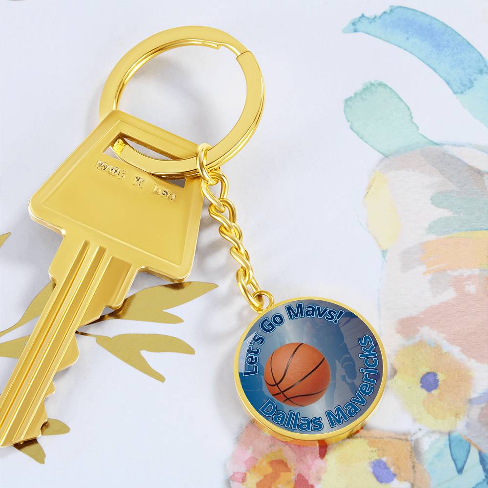 Let's Go Mavs! Keychain