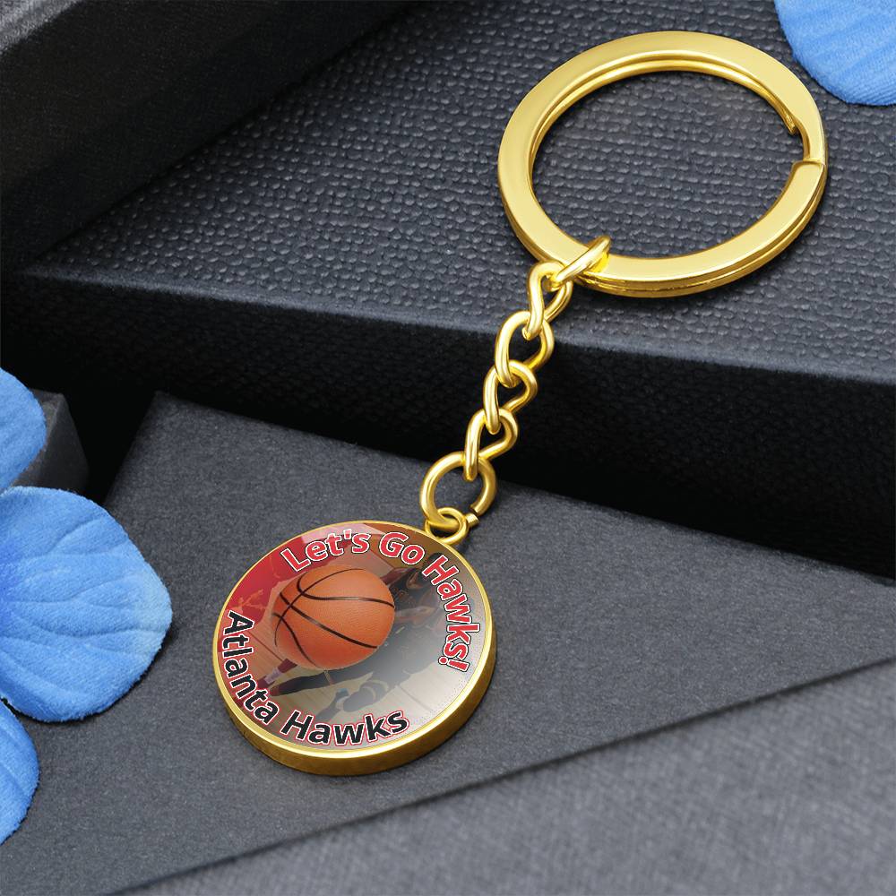 Let's Go Hawks! Keychain