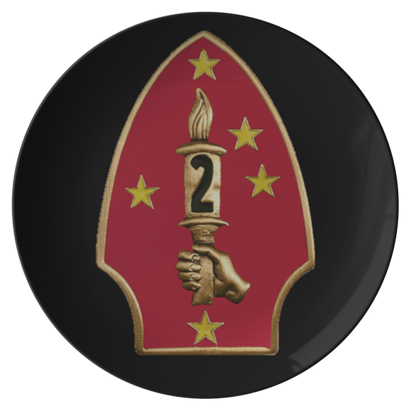 2nd Division Plate - Black