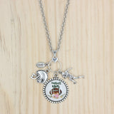 Football MOM Necklace with MOM Charms