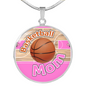 BASKETBALL MOM LUXURY NECKLACE - PINK [UNIQUE, LIMITED EDITION]