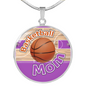 BASKETBALL MOM LUXURY NECKLACE - PURPLE [UNIQUE, LIMITED EDITION]
