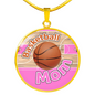 BASKETBALL MOM LUXURY NECKLACE - PINK [UNIQUE, LIMITED EDITION]