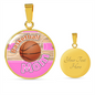 BASKETBALL MOM LUXURY NECKLACE - PINK [UNIQUE, LIMITED EDITION]