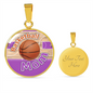 BASKETBALL MOM LUXURY NECKLACE - PURPLE [UNIQUE, LIMITED EDITION]