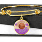 BASKETBALL MOM Adjustable Luxury Bangle - PURPLE [UNIQUE, LIMITED EDITION]