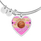 BASKETBALL MOM Adjustable Luxury Bangle - Pink [UNIQUE, LIMITED EDITION]