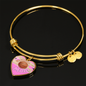 BASKETBALL MOM Adjustable Luxury Bangle - Pink [UNIQUE, LIMITED EDITION]