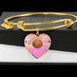 BASKETBALL MOM Adjustable Luxury Bangle - Pink [UNIQUE, LIMITED EDITION]