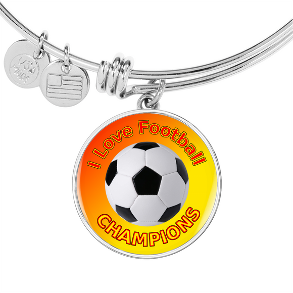 I Love Football CHAMPIONS -- Best Bracelet Touting Best Team