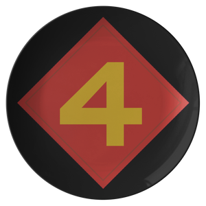 4th Division Plate - Black