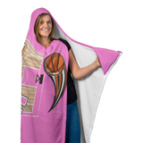 Basketball Mom Hooded Blanket - Pink [Unique, Limited Edition]