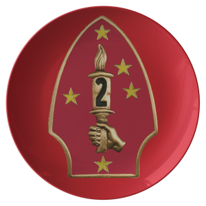 2nd Division Plate - Red