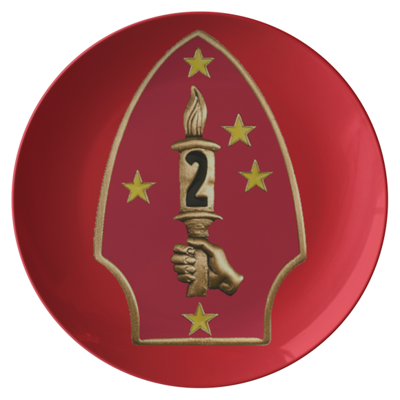 2nd Division Plate - Red